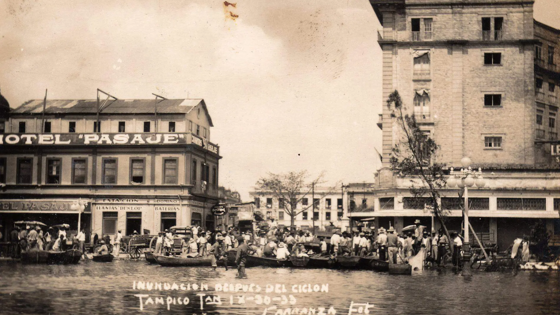 Miles de personas llegaron de diversas partes de la región a buscar refugio en Tampico durante los huracanes de 1933